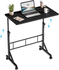 DUMOS 31.5" Walking Pad Desk, Laptop Desk, Home Office | Lockable Wheels, Adjustable Height, Portable Rolling Design, Treadmill Use, Stand Up Style, Black by DumosLifestyle