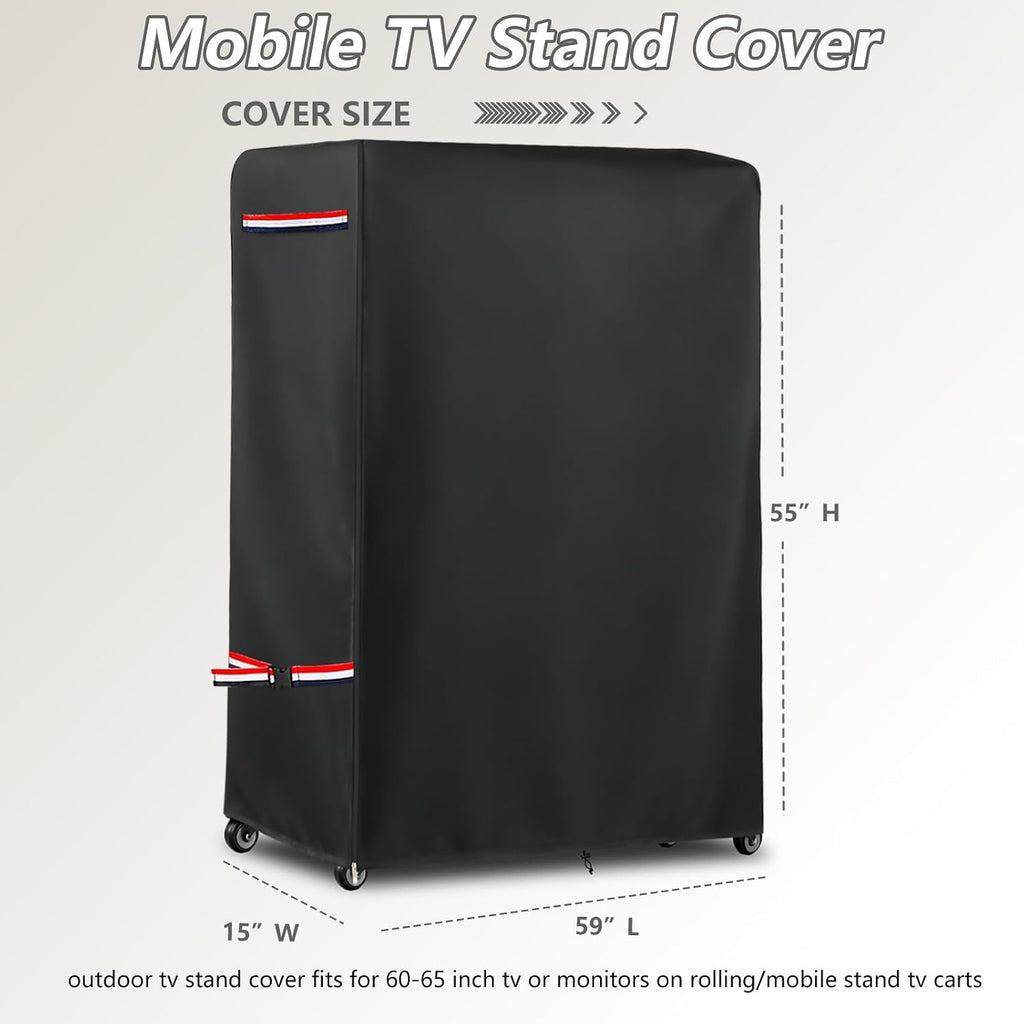 60-65 Inch Waterproof Outdoor TV Trolley Cover,Courtyard TV Cover - Image 2