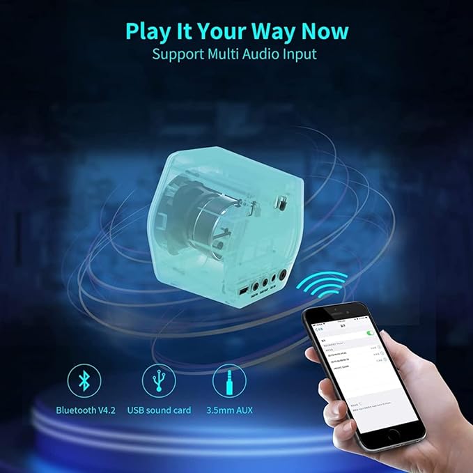 G2000 32W PC Computer Speakers for Gaming Desktop PC Laptop Mac Computer Woofer Speakers Bluetooth USB 3.5mm AUX Inputs RGB Lights Multimedia Speakers White - Image 5
