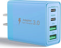 USB C Charger Block, 40W 4-Port Type C Fast Charging Cube Dual Charger Block PD Power Charger Adapter+QC 3.0 USB Multi Port Charging Brick for iPhone 16/15/14/13/12 Pro Max, iPad, Galaxy S24/23 by Aioneus