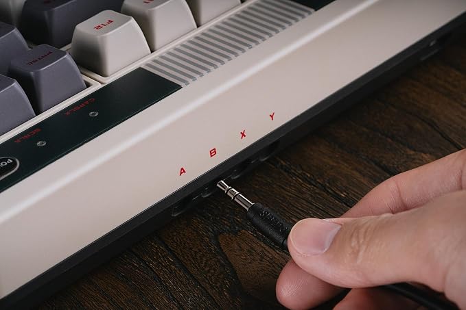 8Bitdo Retro Mechanical Keyboard, Bluetooth/2.4G/USB-C Hot Swappable Gaming Keyboard with 87 Keys, Dual Super Programmable Buttons for Windows and Android - N Edition - Image 9