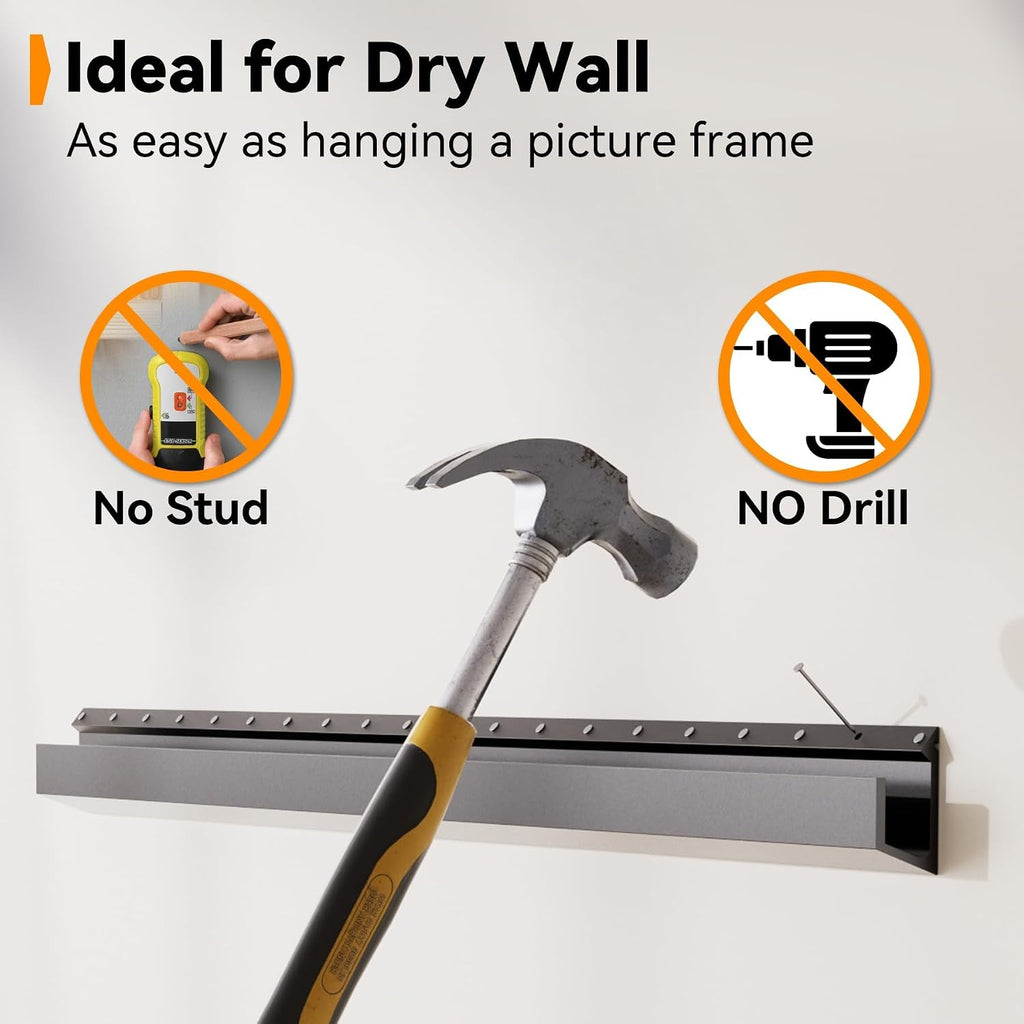 AENTGIU No Stud No Drill TV Wall Mount for 22 to 55 inch TVs up to 100 lbs - Image 5