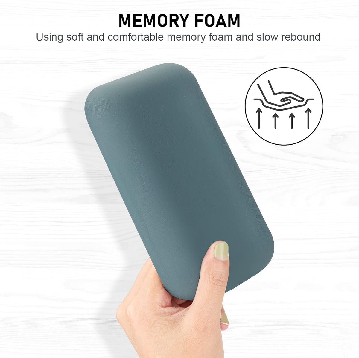 Leolee Elbow Rest Pads for Desk, Gel Ergonomic Wrist Rest Arm Rest Pads - Image 4