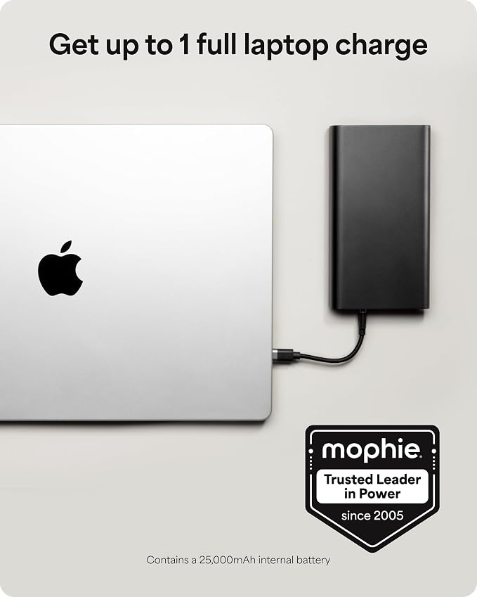 Mophie Powerstation Fast 25,000mAh Power Bank | Extended Fast Charging | 140W, Multi-Device - Image 7