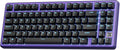RK ROYAL KLUDGE X87 Mechanical Keyboard 75% Wired Keyboard Gaming with 86 Keys, Gasket Mount, Ice-Blue Backlight, Purple Shell Design, Software Support, Hot-Swappable Creamy Switch Black by RKROYALKLUDGE