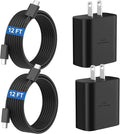 45W Super Fast Charger USB C Android Phone Type C Charger Fast Charging Block with 12FT Cord for Samsung Galaxy S26/S26 Ultra/S26+/S25 Ultra/S25/S24 Ultra/S24/S23 Ultra/S22/S21/S20/Note 10, Black by Ubearkk