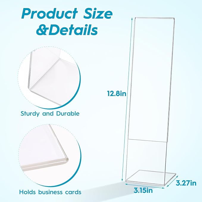 4 Pcs Multifunction Computer Monitor Memo Board, Clear Acrylic Monitor Sticky Note Holder for Office Home Desktop,Office Desk Accessories - Image 2