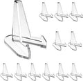 Hipiwe 12 Packs Acrylic Easel Stands Clear Mini Coin Display Easel Holder by Hipiwe