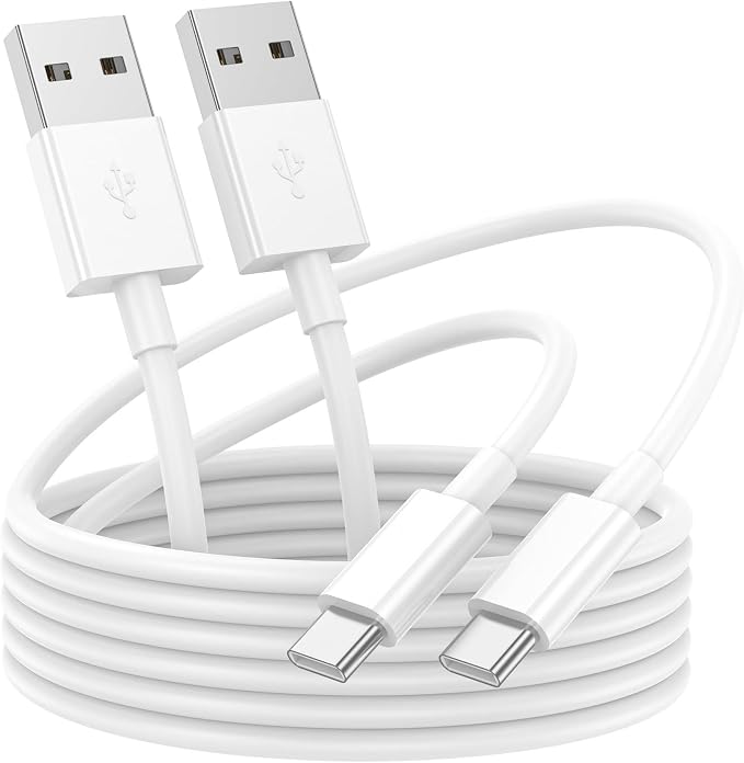 Fast Charging USB A to USB C Cable 10FT 2Pack for iPhone 15/16/17 Charger Cord, Car Carplay Compatible for Apple 17 Pro Max/16 Plus/for IPad Pro 12.9/11/Air 5th/4th Mini Gen, Long Type C Charge by YBMTIGICS