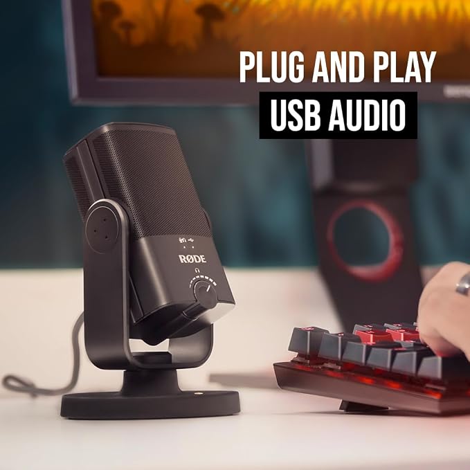 RØDE NT-USB Mini Versatile Studio-quality Condenser USB Microphone with Free Software for Podcasting, Streaming, Gaming, Music Production, Vocal and Instrument Recording,Black | Free Software for Podcasting, Streaming, Gaming, Music Production, Vocal a... - Image 6