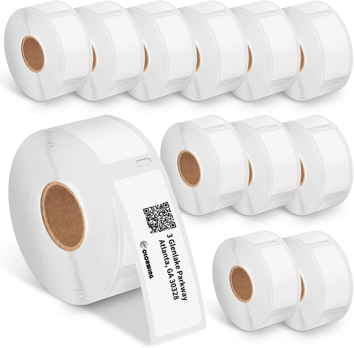 Compatible with Dymo 30336(1" x 2-1/8") LabelWriter Address & Barcode Label by COLORWING