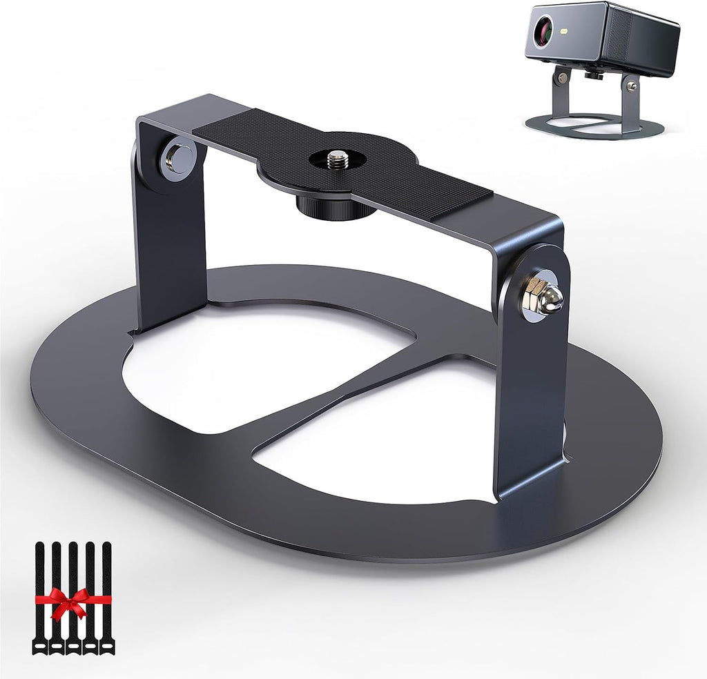 DAWASAPAT Desktop Projector Stand Table, MINI Tabletop Projector Holder Mount with 1/4" Screw & Cable Ties, Easy Setup Stand for Most Projectors for Home, Office, Outdoor Projection by DAWASAPAT