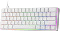Newmen GM611 Mechanical Keyboard,LEDBacklit Wired Gaming Keyboard RedSwitch | Compact Portable,Mini 61 Keys,LED Backlit,60 Percent Mechanical Keyboard,White Keycaps,Windows Laptop PC,Linear Red Switches by NEWMEN