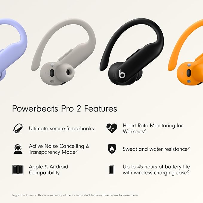 Beats Powerbeats Pro 2 Wireless Bluetooth Earbuds with AppleCare+ (2 Years) - Jet Black - Image 3