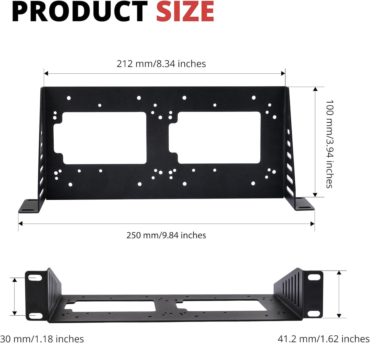 GeeekPi 1U SBC Rack Shelf for 10 inch Server Rack, Supports Raspberry Pi/Jetson Nano/RockPi 5B/Dev Board and 2.5 Inch HDD/SSD, Rack Mount for DeskPi RackMate T1/T0/T2/T0 Plus/T1 Plus/TL1/T1/2 Plus - Image 2