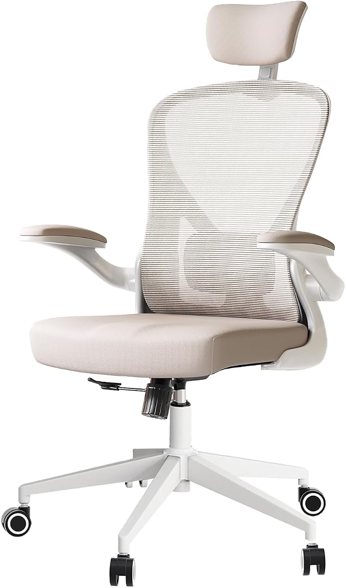 Ergonomic Office Desk Chair High Back Mesh Computer Chair | 360° Swivel Adjustable Lumbar Support & Flip-Up Armrests capacity 300 lbs capacity - Image 3