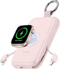 RORRY CharmGo Portable Charger, 10000mAh 20W Fast Charging Power Bank | Built-in Cables, Travel Keychain Battery Pack Essentions for Apple Watch 1~11 Series/Ultra/SE & iPhone Air/17/16/15/14/13/12 by RORRY