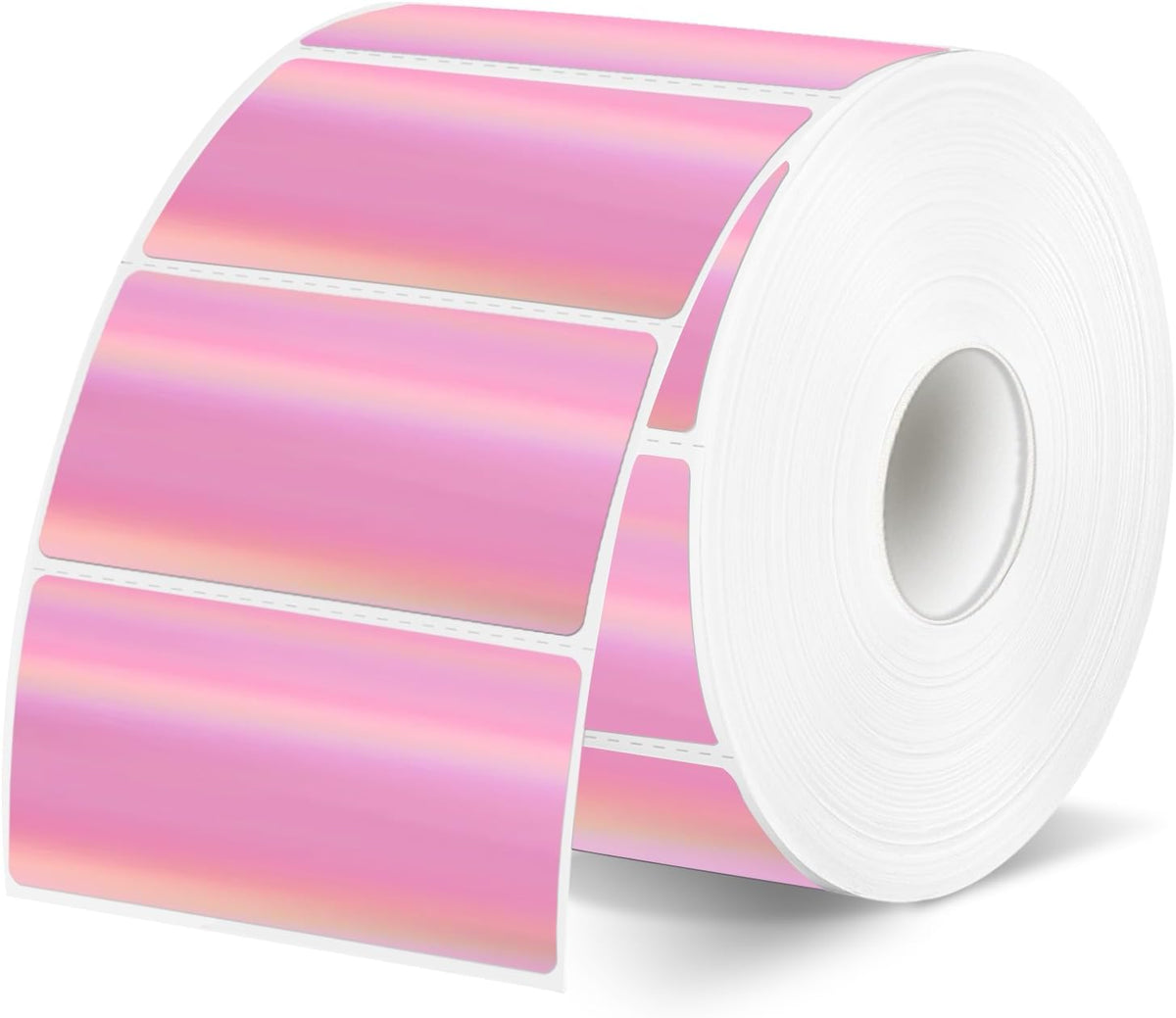 Pink Thermal Label 2x1 Inch- Barcode Labels- Holographic Thermal Sticker Labels for Address, Shipping, Compatible with Rollo Label Printer & MUNBYN& Zebra (300 Sheets/Pink) by Yegawen