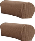 LINGXIYA Stretch Plush Armrest Covers,Spandex Armrest Slipcovers,Set of 2 by LINGXIYA