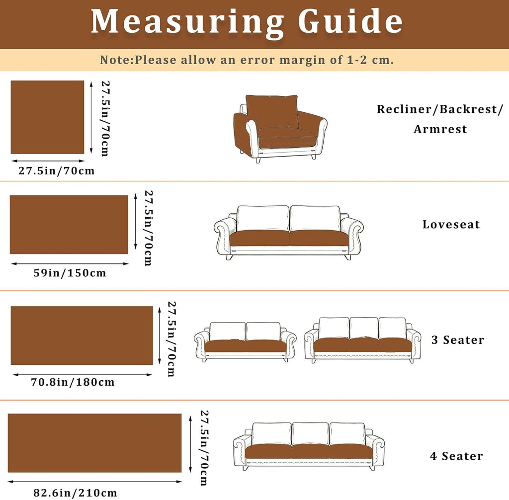 100% Waterproof Fuzzy Couch Cover for Dogs, Washable Non-Slip Pet Couch Covers for Sofa, Soft Thick Furniture Protector Sofa Slipcover Mat for Dogs (Dark Coffee, 27.5"x70.9") - Image 7
