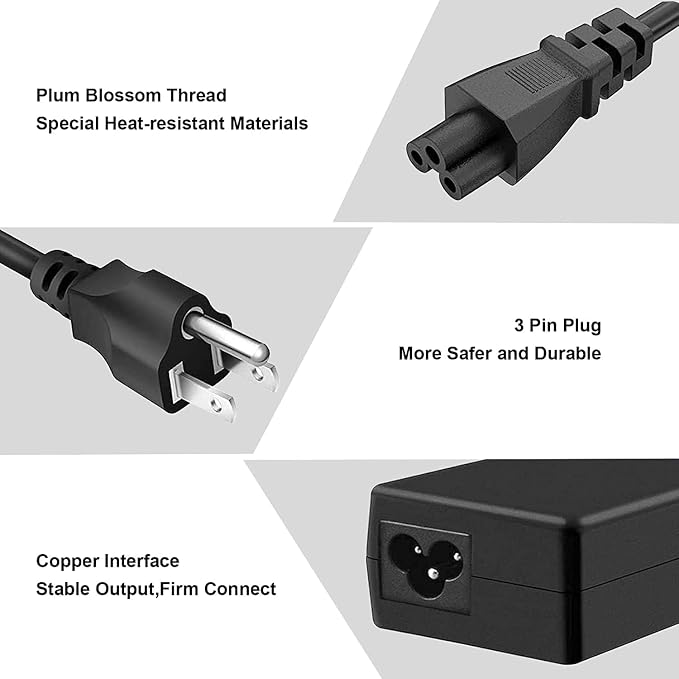 Blue Tip 65W Replacement for HP Laptop Charger Compatible with HP Pavilion x360 14 15 17,Envy 13 15 X360,Elitebook 840 G5, ProBook Chromebook Stream Series2 - Image 4