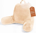 Sasttie Reading Pillow for Bed, Back Pillow for Sitting Up, Camel | 18" Backrest Support Cushion for Couch, Sofa, and Floor, Dorm Essentials, OEKO-TEX, Adjustable Down Alternative Fill by SASTTIE
