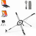 Adjustable Laptop Stand, 3-in-1 Magnetic Foldable Stand for Laptop, Tablet & Phone, Portable Aluminum Laptop Riser with Multi-Angle Support for Desk, Home & Travel by SupeDesk