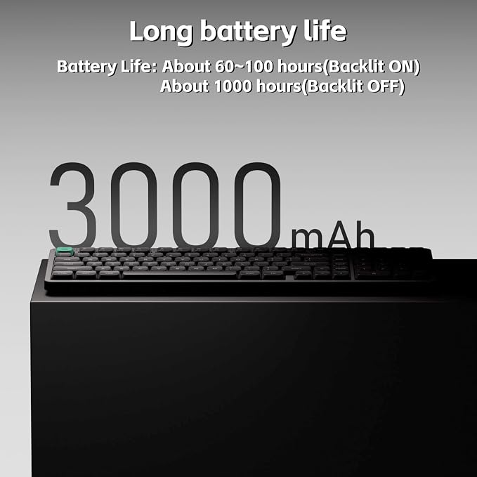 NuPhy Node100 Wireless Mechanical Keyboard, Hot Swappable Custom Low Profile Keyboard, 103 Keys Computer Gaming Keyboards, Supports Touch Gestures, PBT Keycaps, RGB Backlit, Bluetooth/2.4GHz/USB-C - Image 4