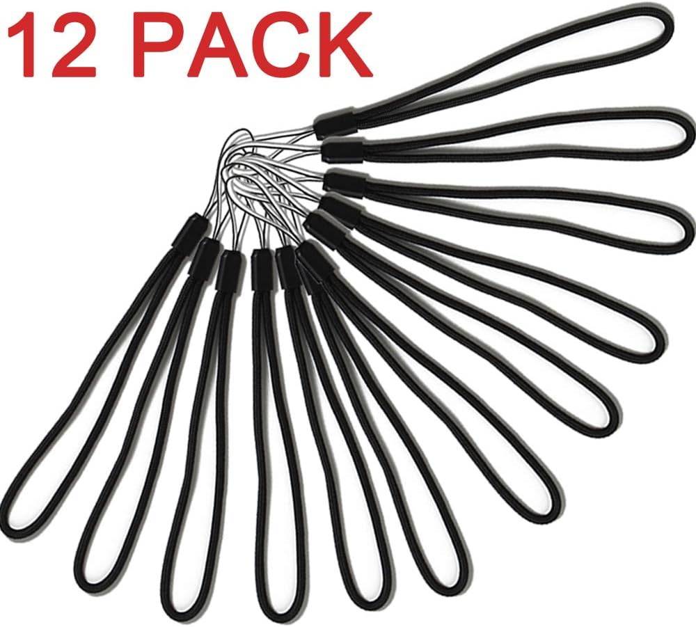 12 Pcs Wrist Lanyards Black Short Small Hand Strap Lightweight - Image 5