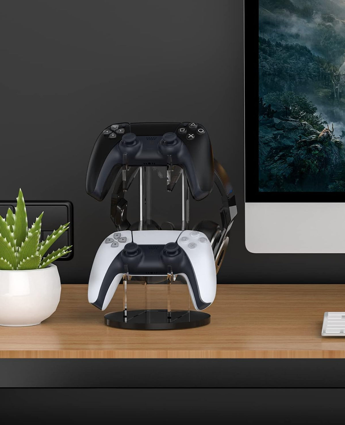 MoKo Universal Game Controller & Headset Stand, 2-in-1 Holder Acrylic - Image 7