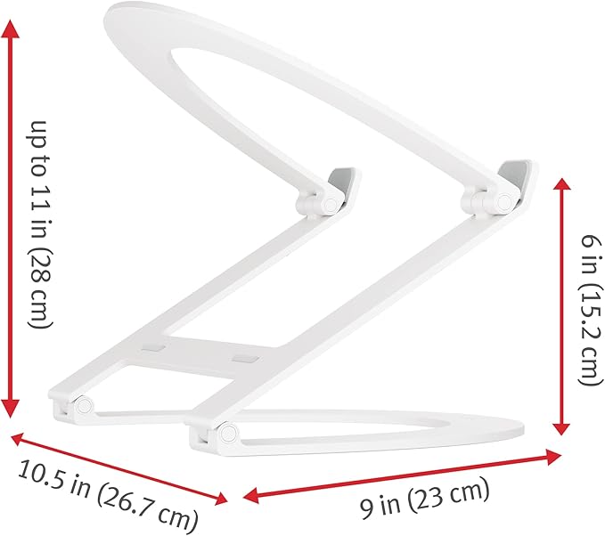 Twelve South Curve Flex | Ergonomic Height & Angle Adjustable Aluminum Laptop/MacBook Stand/Riser, fits 10"-17" - Image 2