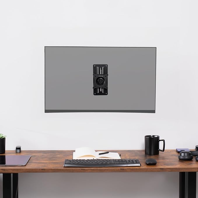 VIVO Height Adjustable 17 to 32 inch Single Monitor Articulating Wall Mount for Standing Workstations, Fits 1 Screen with Max VESA 100x100mm, Black, MOUNT-VW01A | Height Adjustable Articulating Wall Mount for Standing Workstations, Max VESA 100x100mm, ... - Image 9