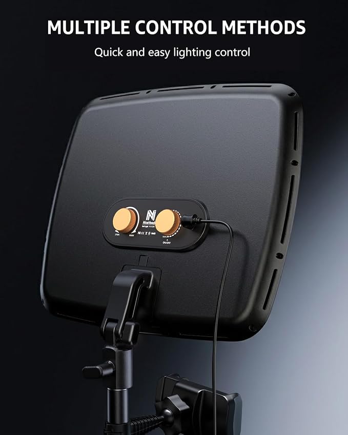 NiceVeedi 14" Soft Large Light with 72" Stand, 3 Color Full Screen Dimmable Ring Light, 2.4G Remote/Phone Holder/Tripod with Ring Light for Video Recording/Home Office/Makeup/Zoom/Stream/TikTok - Image 3