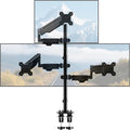 Pholiten Triple Monitor Mount, 3 Gas Spring Arms for Up to 32" | Fully Adjustable Heavy Duty Cable Management Monitor Stand, Each Arm Holds 22 lbs by PholitenMonitorArm