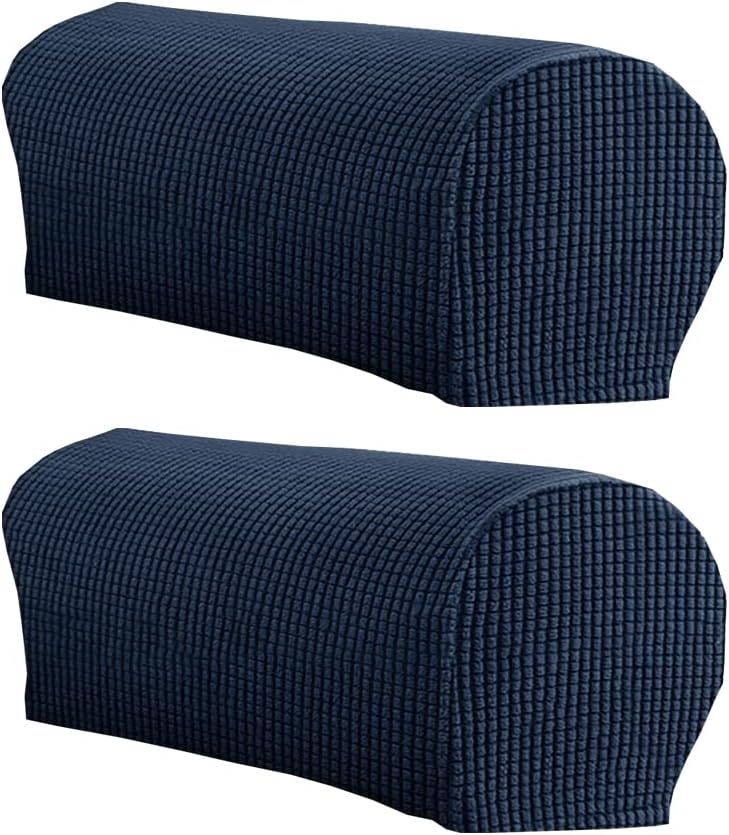 LINGXIYA Stretch Plush Armrest Covers,Spandex Armrest Slipcovers,Set of 2 by LINGXIYA
