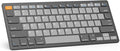 OMOTON Ultra-Slim Bluetooth Keyboard for iPad,iPad Pro/Air/Mini,iPhone | Stable Wireless iOS Keyboard with 12 Multimedia Keys, Portable for Office, Travel, School, Orange & Gray & Deep Gray by OMOTON