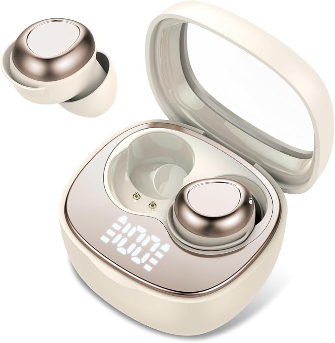 Wireless Earbuds, Hybrid ANC 40dB Noise Cancelling Headphones, 45H Playtime, Bluetooth 5.4, 10mm Drivers with 5 EQ, ENC Dual Mic, IPX7 Waterproof, Transparent Mode, Digital Battery Display White by Rulefiss