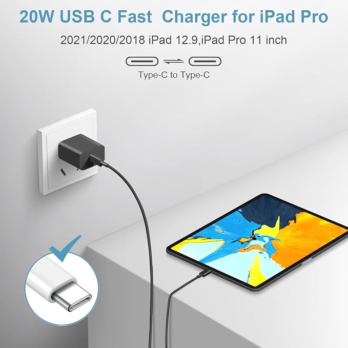 iPhone 17 16 15 Charger Fast Charging 3 Pack USB C Charger Block | Type C Chargers 6FT Cord Wall Chargers Compatible with iPhone Air/17/17 Plus/17 Pro/17 Pro Max/16/16 Plus/16 Pro (Black) - Image 6