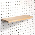 Solid Wood Pegboard Shelf for 1/4" Pegboard, 1 Pack by SEMPOMA