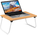 Ruxury Folding Lap Desk Laptop Stand Bed Desk Table Tray, Breakfast Serving Tray, Portable & Lightweight Mini Table for Sofa Couch Floor - Wood by Ruxury