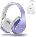 ZIHNIC Bluetooth Headphones Over-Ear, Foldable Wireless and Wired Stereo Headset Micro SD/TF, FM for Cell Phone,PC,Soft Earmuffs &Light Weight for Prolonged Wearing (Purple) by ENJOYMUSICLIFEWITHZIHNICHEADPHONES