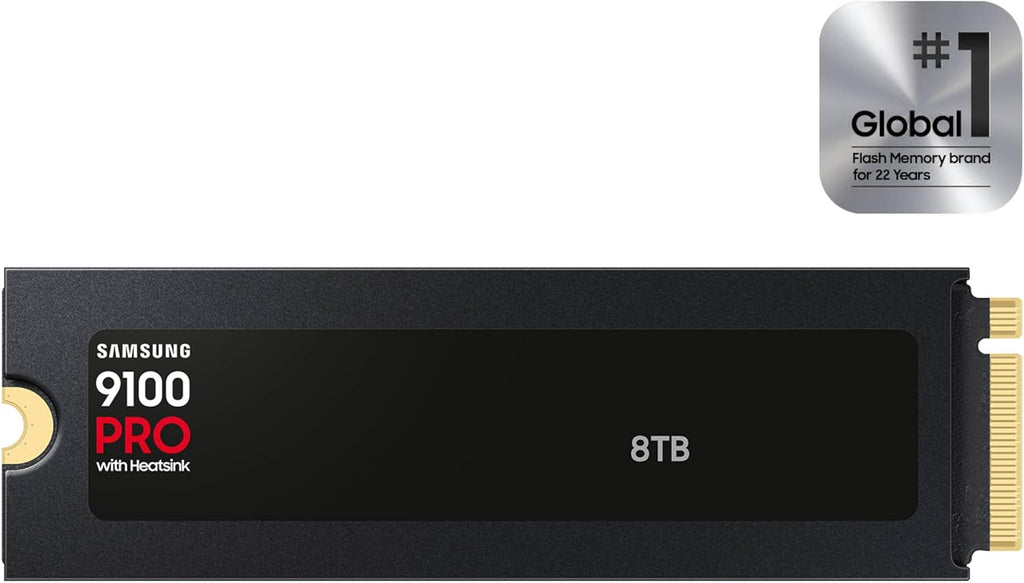 Samsung SSD 9100 PRO w/Heatsink 8TB, PCIe 5.0x4 M.2 2280, Up to 14,800MB/s - Image 2