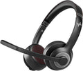 JIAMQISHI Wireless Headset with AI Noise Cancelling Microphone Bluetooth Headset - Bluetooth V5.2 Headphones with Mic Mute for Computer/Laptop/PC/iPhone/Android/Cell Phones (Without USB Dongle) by JIAMQISHI