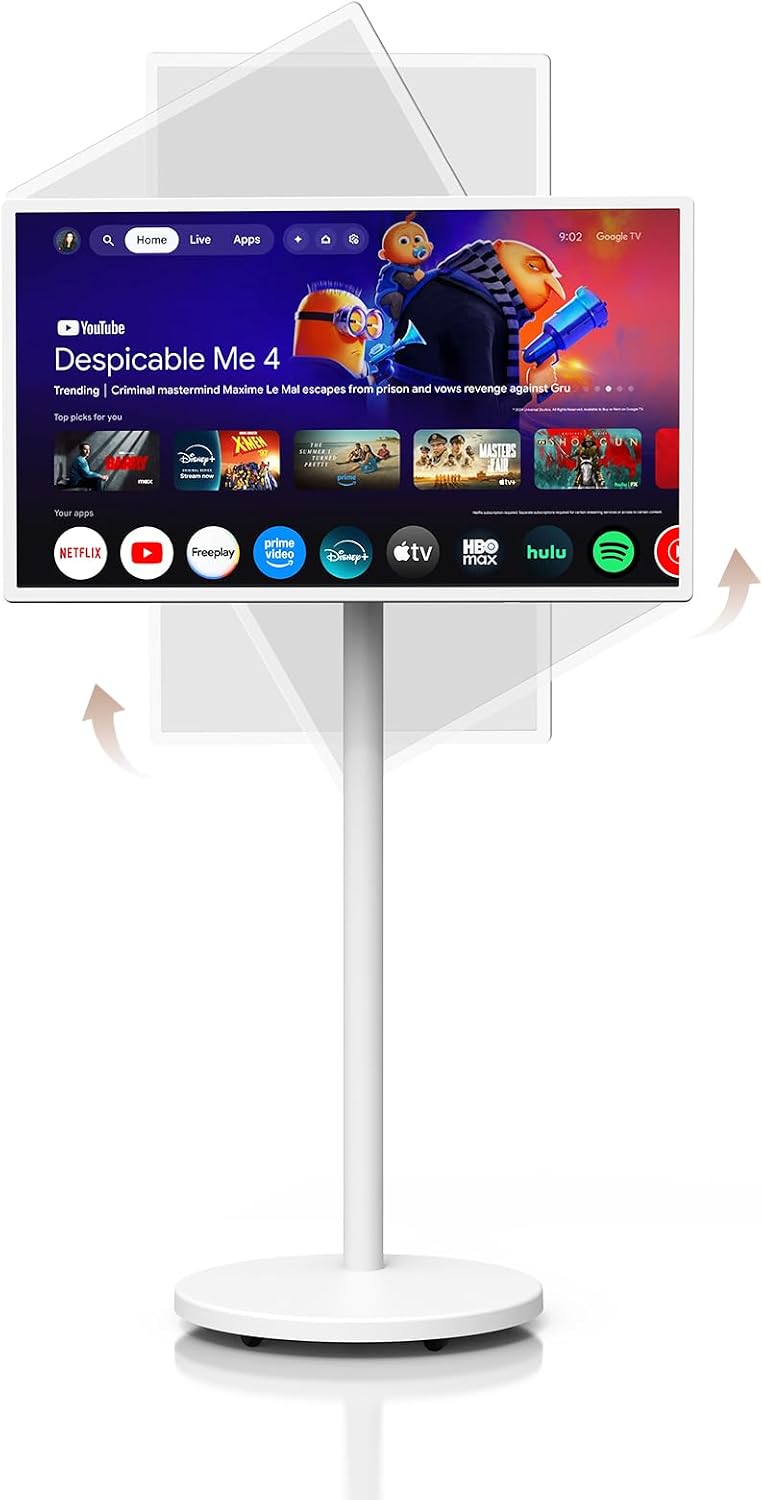 HORION 32" Portable Smart TV , Movable TV, No Battery, Non-Touchscreen by HORION