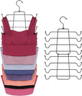ZEDODIER 3 Pack Tank Top Hanger, Bra Organizer for Closet, Space Saving | 48 Hooks Total, Sturdy Metal, 360° Rotating, Foldable Design, Hanging Closet Organizers and Storage for Apartments and Dorms by ZEDODIER