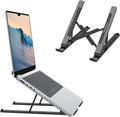 Portable Laptop Stand, OMOTON Laptop Stand for Desk Ergonomic 7-Levels Angles Adjustable Computer Stand, ABS Laptop Riser Holder Compatible with All Laptops and iPad(10-15.6") by OMOTON
