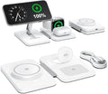 3 in 1 Magnetic Wireless Charger for Apple Multiple Devices, Foldable Fast Charging Station - Magsafe Charger Stand, Travel Charger Pad for iPhone 17 16 15 14 13 12 Series/Apple Watch/AirPods Pro | Magsafe Charger Stand for Multiple Devices, Travel Cha... by FastandSafeCharging