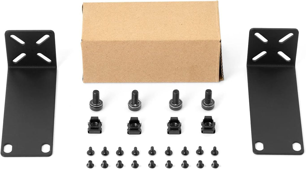 Rack Mount Kit for 10.6 inch Switches, Adjustable Rack Ears for Netgear, Cisco, D-Link, TRENDnet and HP Products, Mount 10.6" Wide to 19" Equipment, Adjustable Hole Distance 14-30mm - Image 7
