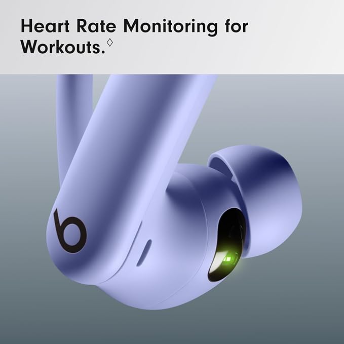Beats Powerbeats Pro 2 - Wireless Noise Cancelling Workout Earbuds with Secure- Fit Earhooks, Up to 45-Hour Battery with Charging Case, Sweat & Water Resistant, Heart Rate Monitoring - Hyper Purple | H2 chip with ANC and biometric sensors for workouts,... - Image 5