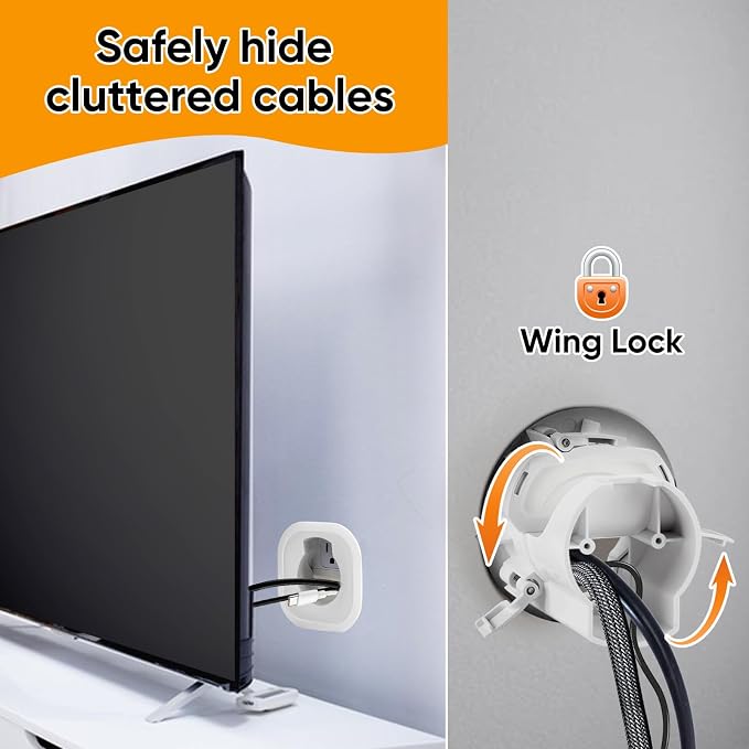 in Wall Cable Management Kit, Cord Hider for Wall Mounted TV - Includes Power & Low Voltage Cable Management - Image 3